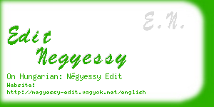 edit negyessy business card